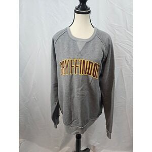 Harry Potter Gryffindor Crest Sweatshirt Women XL GrayLongSleeve Wizarding World